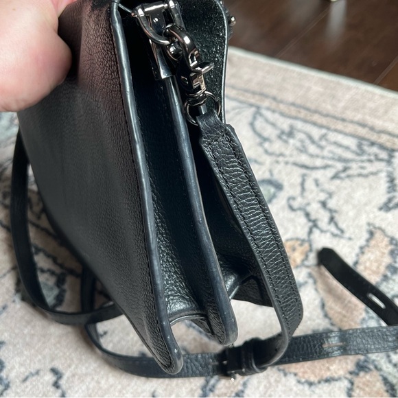 Botkier Valentina Black Pebbled Leather Crossbody Bag Purse - Picture 8 of 12